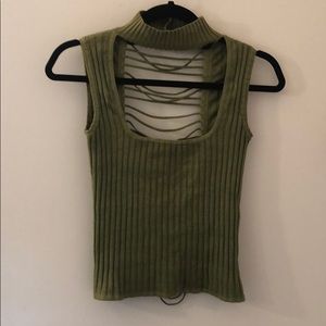 Sexy open back tank top
